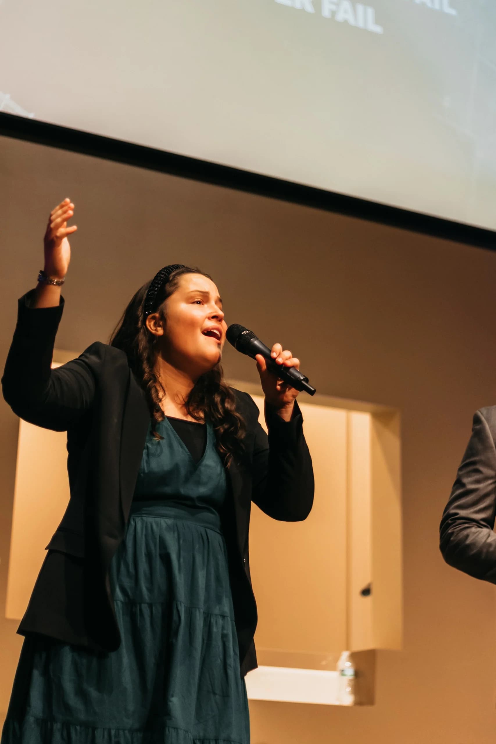 Lifted in praise